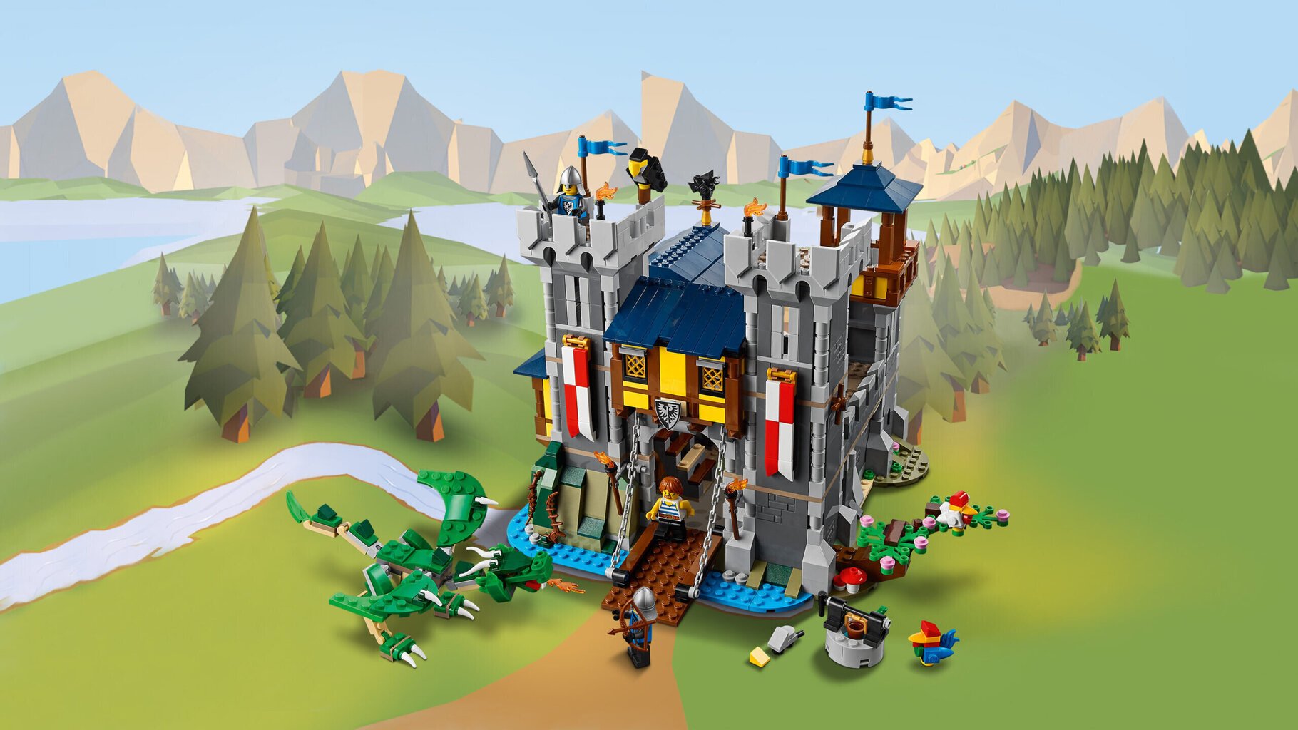31120 LEGO® Creator Keskiaikainen linna hinta ja tiedot | LEGOT ja rakennuslelut | hobbyhall.fi