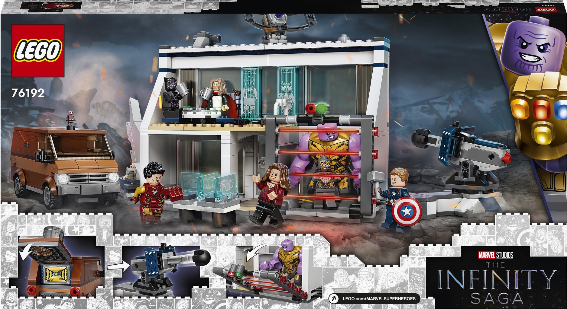 76192 LEGO® Marvel Avengers Ikuisuuden rautahanska hinta ja tiedot | LEGOT ja rakennuslelut | hobbyhall.fi