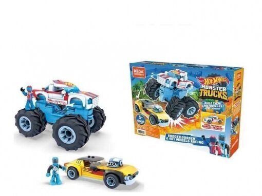 Mattel Hot Wheels Monster Truck Rodger Dodger, 251 osaa hinta ja tiedot | LEGOT ja rakennuslelut | hobbyhall.fi