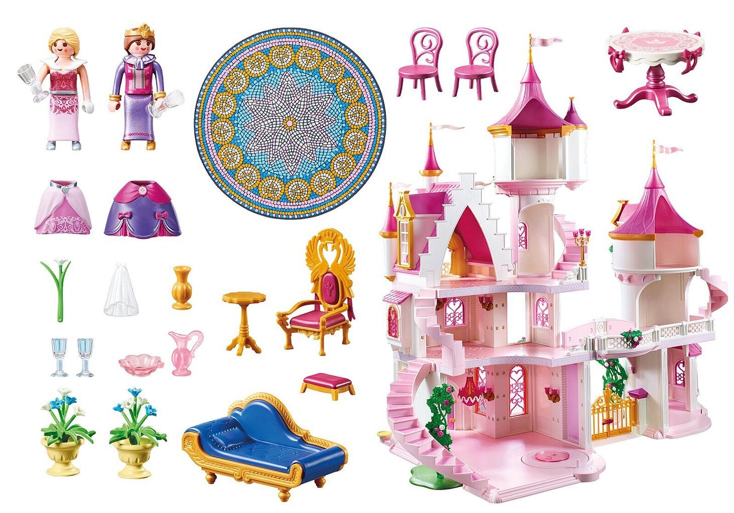 70447 PLAYMOBIL® Prinsessa Suuri prinsessa -linna hinta ja tiedot | LEGOT ja rakennuslelut | hobbyhall.fi