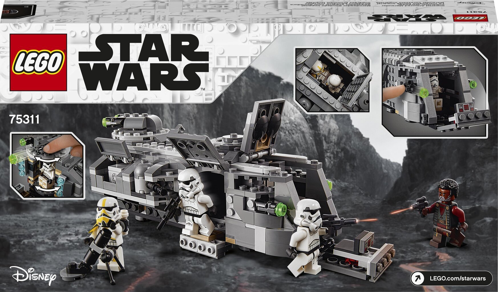 75311 LEGO® Star Wars Imperiumin panssaroitu Marauder hinta ja tiedot | LEGOT ja rakennuslelut | hobbyhall.fi