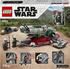 75312 LEGO® Star Wars Avaruusalus Boby Fett hinta ja tiedot | LEGOT ja rakennuslelut | hobbyhall.fi