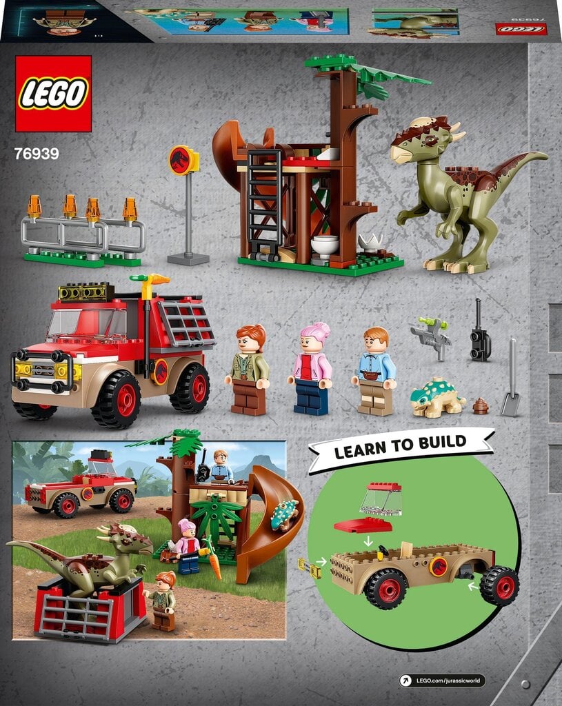 76939 LEGO® Jurassic World Stygimoloch-dinosauruksen pako hinta ja tiedot | LEGOT ja rakennuslelut | hobbyhall.fi