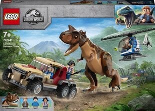 76941 LEGO® Jurassic World Carnotaurus Chase hinta ja tiedot | LEGOT ja rakennuslelut | hobbyhall.fi