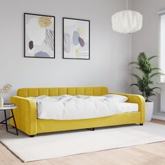 Vuodesohva vidaXL, 100x200 cm, keltainen hinta ja tiedot | Sängyt | hobbyhall.fi