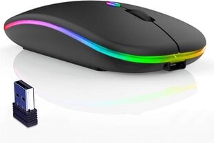 Optinen hiiri RGB-taustavalaistuksella - Moderni muotoilu hinta ja tiedot | Hiiret | hobbyhall.fi