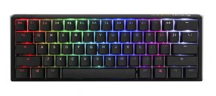 Mekaaninen näppäimistö Ducky One 3 Classic Mini 60 % Hotswap Cherry MX Musta, RGB, PBT näppäinhapat hinta ja tiedot | Näppäimistöt | hobbyhall.fi