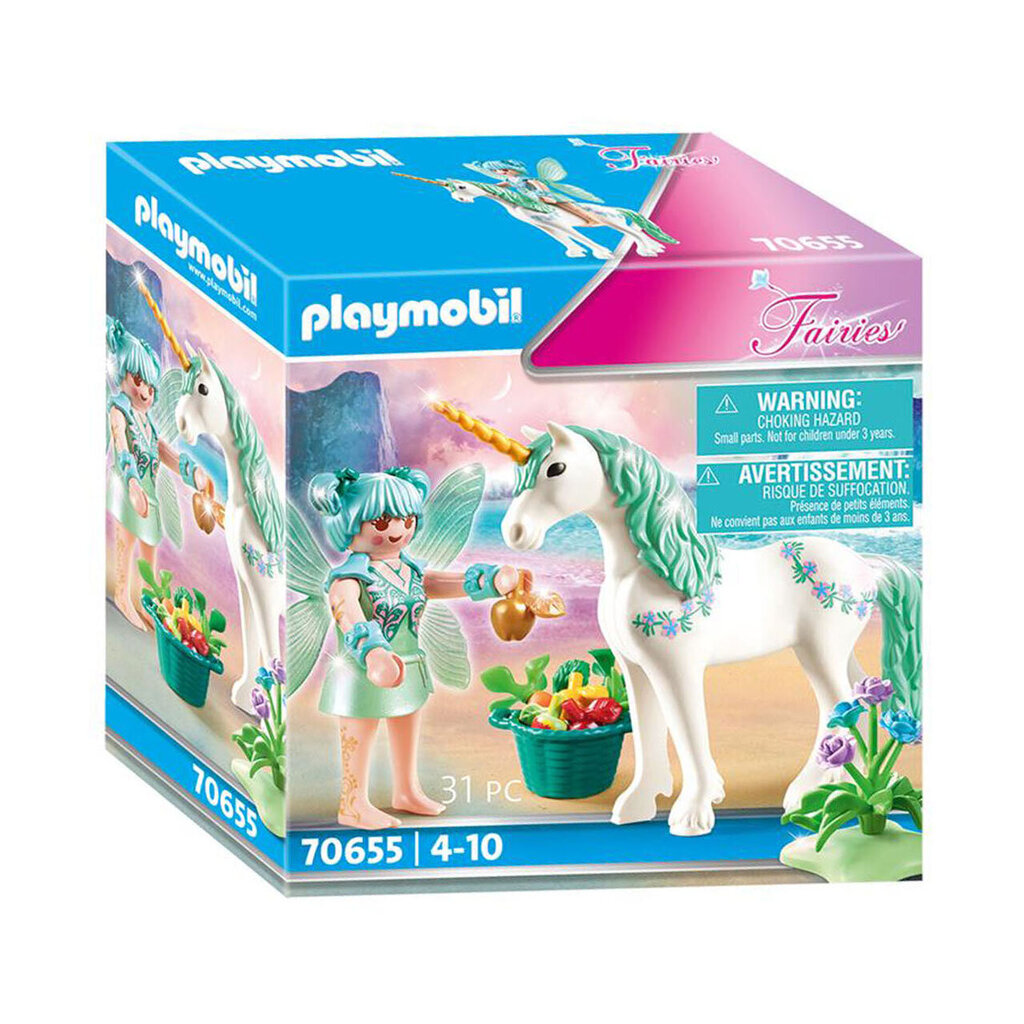 70655 Playmobil® Fairies Keiju ruokkii yksisarvista hinta ja tiedot | LEGOT ja rakennuslelut | hobbyhall.fi