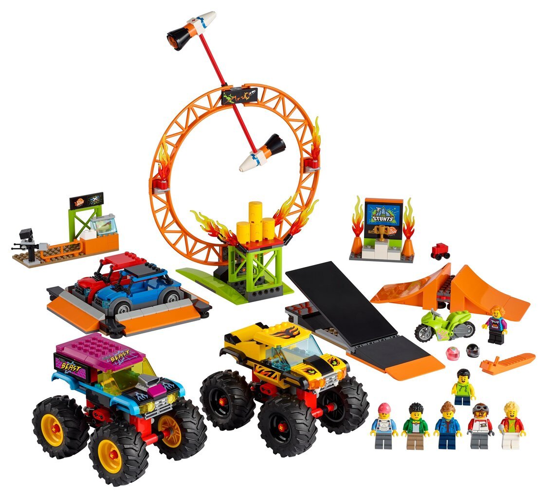 60295 LEGO® City Arena Stunt Show hinta ja tiedot | LEGOT ja rakennuslelut | hobbyhall.fi