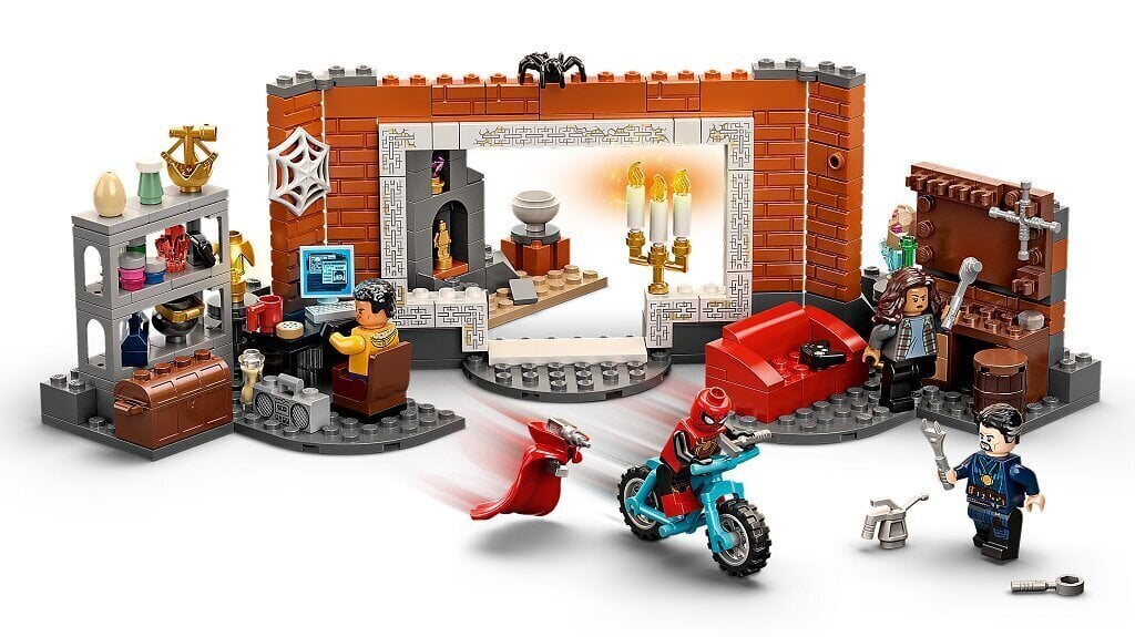 76185 LEGO® Spider-Man Sanctum-tukikohdan työpajalla hinta ja tiedot | LEGOT ja rakennuslelut | hobbyhall.fi