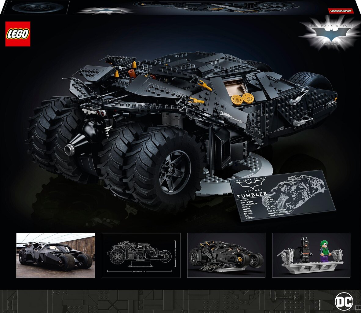 76240 LEGO® Super Heroes Batmobile Tumbler hinta ja tiedot | LEGOT ja rakennuslelut | hobbyhall.fi