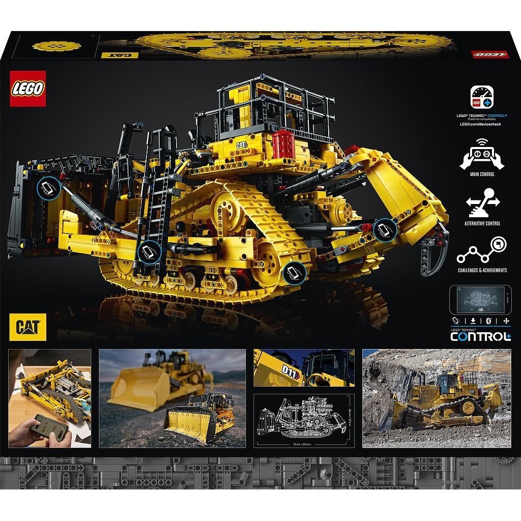 42131 LEGO® Technic Cat D11 puskutraktori hinta ja tiedot | LEGOT ja rakennuslelut | hobbyhall.fi