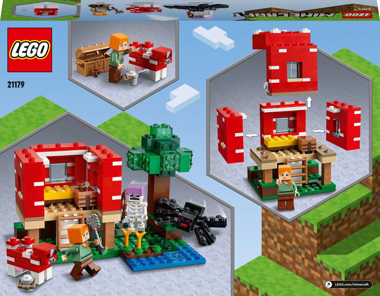 21179 LEGO® Minecraft Talo sienessä hinta ja tiedot | LEGOT ja rakennuslelut | hobbyhall.fi