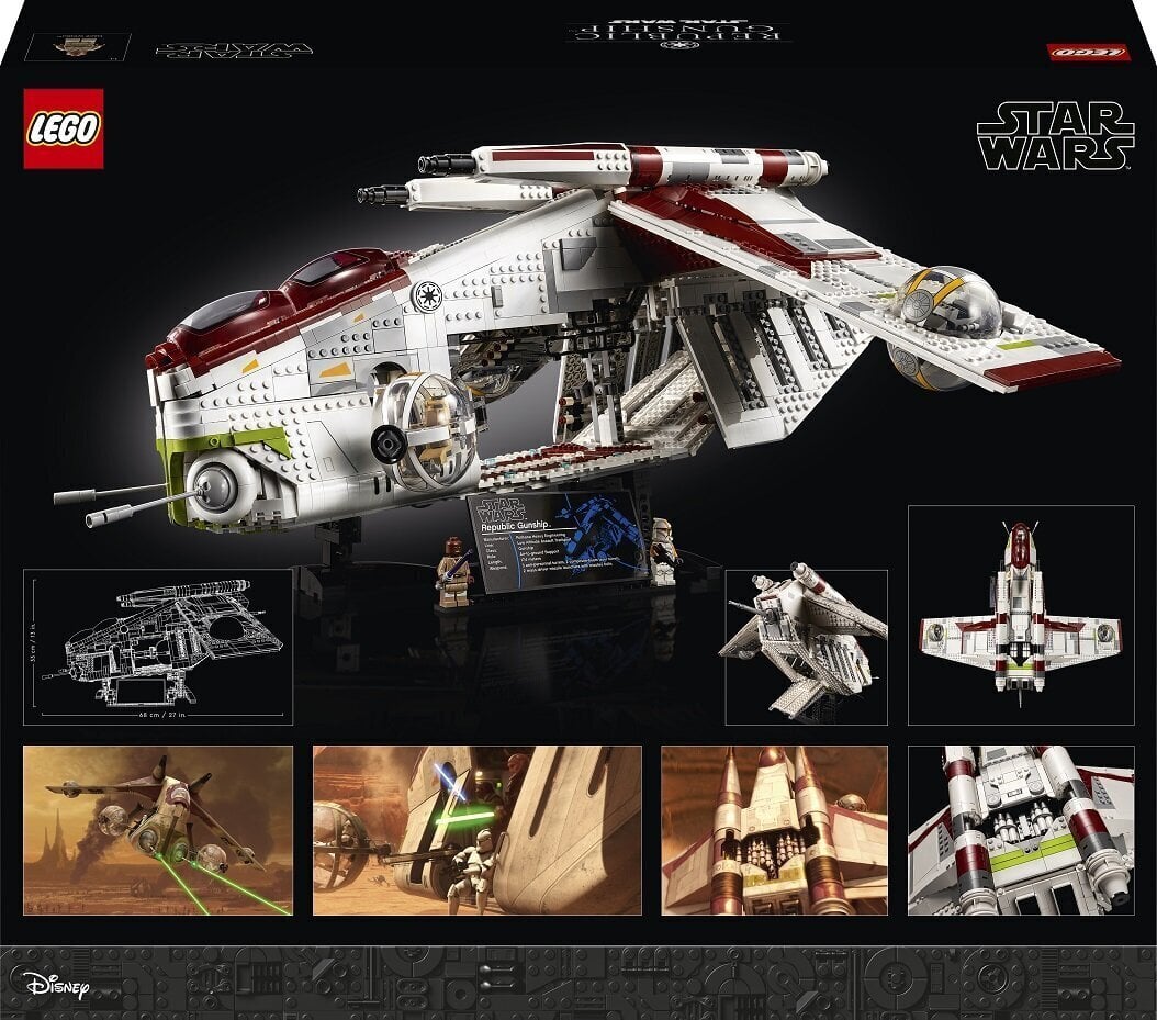 75309 LEGO® Star Wars Tasavallan taisteluavaruusalus hinta ja tiedot | LEGOT ja rakennuslelut | hobbyhall.fi