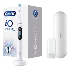 Oral-B iO 8 iOM8.1A1.1BD -sähköhammasharja, valkoinen hinta ja tiedot | Oral-B Kodinkoneet ja kodinelektroniikka | hobbyhall.fi