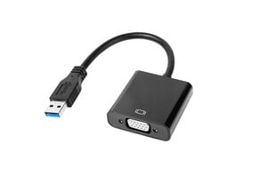 Usb 3.0 - vga-sovitin liitin hinta ja tiedot | Adapterit | hobbyhall.fi