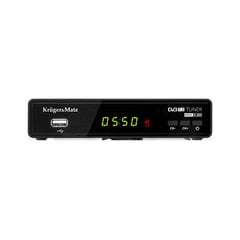 KRUGER & MATZ Tuner DVB-T2 H.265 HEVC KM0550B hinta ja tiedot | TV-virittimet | hobbyhall.fi