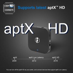 INATECK APTX HD/APTX Low Latency Bluetooth 5.0 -sovitin, 2 in 1,5 mm Audio Bluetooth -lähetinvastaanotin TV: lle, kuulokkeille, kaiuttimille ja autoradiolle hinta ja tiedot | Adapterit | hobbyhall.fi