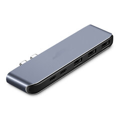 Sovitin UGREEN 50775 CM206 5in1 HUB 3USB Thunderbolt3 Type-C för MacBook Pro hinta ja tiedot | Adapterit | hobbyhall.fi