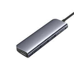 Sovitin UGREEN 50979 CM136 5in1 Type-C Sisään PD 4USB för HUAWEI Mate40/P50 Samsung S20 hinta ja tiedot | Adapterit | hobbyhall.fi