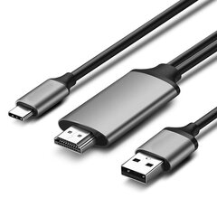 Sovitin UGREEN 50544 CM183 Type-C Sisään HDMI USB för iPad Huawei P30 MacBook hinta ja tiedot | Adapterit | hobbyhall.fi