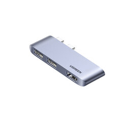 Sovitin UGREEN 10914 CM415 3in1 Type-C Sisään HDMI 2USB3.1 för MacBookPro/Air hinta ja tiedot | Adapterit | hobbyhall.fi