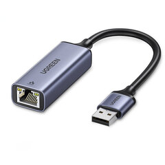 Sovitin UGREEN 50921 USB Sisään RJ45 100mbps Alumiiniseos hinta ja tiedot | Adapterit | hobbyhall.fi