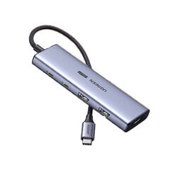 Sovitin UGREEN 90376 Type-C Sisään 2USB3.2 2Type-C3.2 HDMI för HUAWEI Mate40/P50 Samsung S20 hinta ja tiedot | Adapterit | hobbyhall.fi