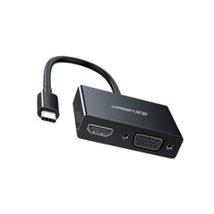 Sovitin UGREEN 50251 Type-C Sisään HDMI VGA för HUAWEI Mate40/P50 Samsung S20 hinta ja tiedot | Adapterit | hobbyhall.fi