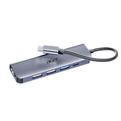 Sovitin Acer HY41-T5 5in1 Type-C Sisään 3USB PD HDMI för HUAWEI Mate40/P50 Samsung S20 hinta ja tiedot | Adapterit | hobbyhall.fi