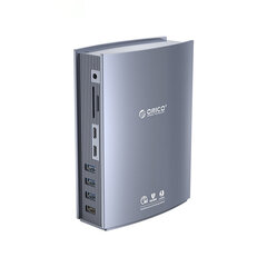 Sovitin ORICO TB3-S3 15in1 Type-C Sisään 2Thunderbolt3 AUX 3.5mm 1000mbps SD/TF 2Type-C 3USB3.1 2USB3.0 2USB2.0 S/PDIF DC60W DP1.4 för HUAWEI Mate40/P50 Samsung S20 hinta ja tiedot | Adapterit | hobbyhall.fi