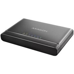 Axagon USB 3.2 Gen 2 -sovitin NVMe M.2 SSD -levyjen ja SATA 2,5"/3,5" -asemien yhdistämiseen kloonaustoiminnolla. hinta ja tiedot | Adapterit | hobbyhall.fi