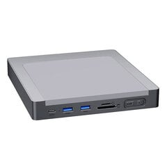 INVZI MagHub 8-in-1 USB-C-telakointiasema / keskitin iMacille SSD-paikalla (harmaa) hinta ja tiedot | Adapterit | hobbyhall.fi