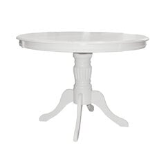 Jatkettava soikea pöytä Olivia, valkoinen hinta ja tiedot | Ruokapöydät | hobbyhall.fi
