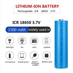 Akku 18650 1500mAh Li-ion 3.7v hinta ja tiedot | Kaiuttimet | hobbyhall.fi