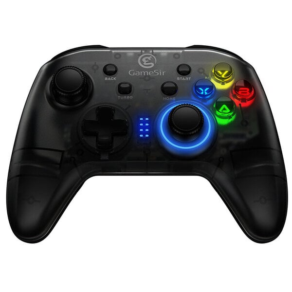 Langaton Peliohjain Gamesir T4 360 ° LED MCU 2.4G Bluetooth för PC / SWITCH / PS3