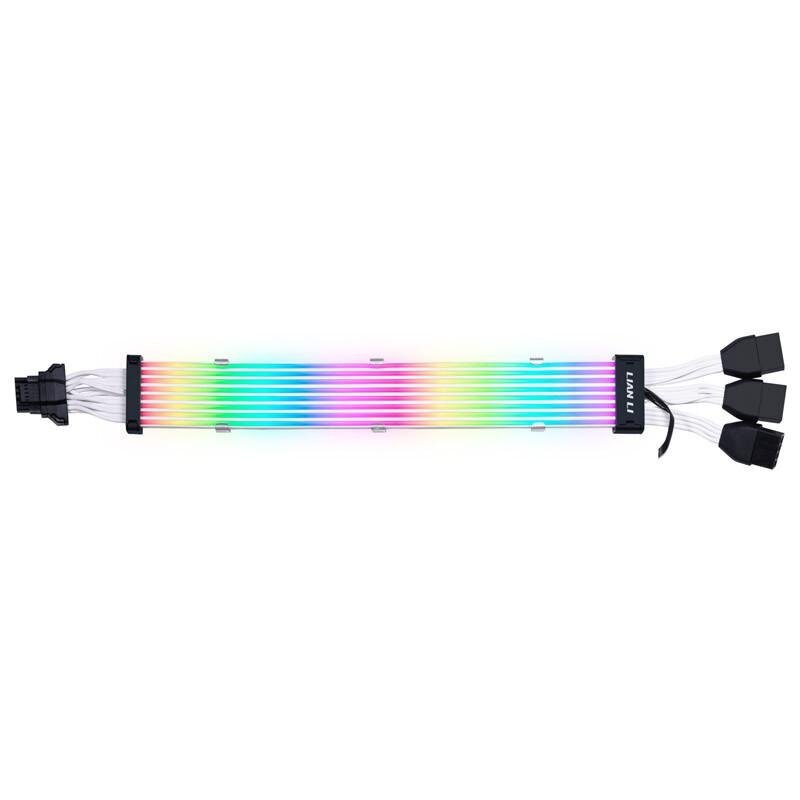 Jatkokaapeli Lian Li Strimer Plus V2 16-pin 12VHPWR - 3x8-pin RTX 40-Series, 108 LED hinta ja tiedot | Kannettavien tietokoneiden lisätarvikkeet | hobbyhall.fi