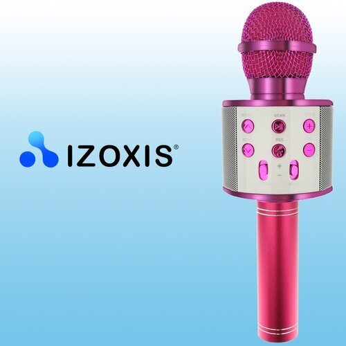 Karaokemikrofoni - vaaleanpunainen Izoxis 22191 hinta ja tiedot | Mikrofonit | hobbyhall.fi