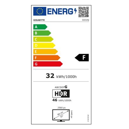 Gigabyte GS32Q - LED näyttö - QHD - 32" hinta ja tiedot | Näytöt | hobbyhall.fi