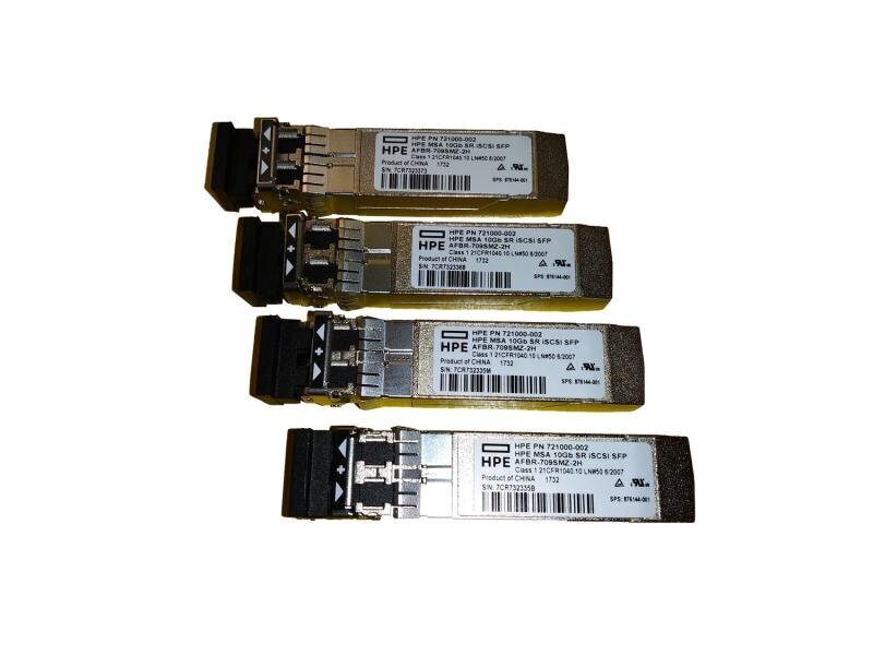 HPE MSA lähetin-vastaanotin 10 Gb lyhyen kantaman iSCSI SFP+ 4 kpl hinta ja tiedot | Adapterit | hobbyhall.fi