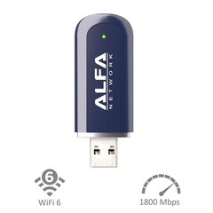 Alfa Verkko Alfa USB-sovitin AWUS036AXER hinta ja tiedot | Adapterit | hobbyhall.fi