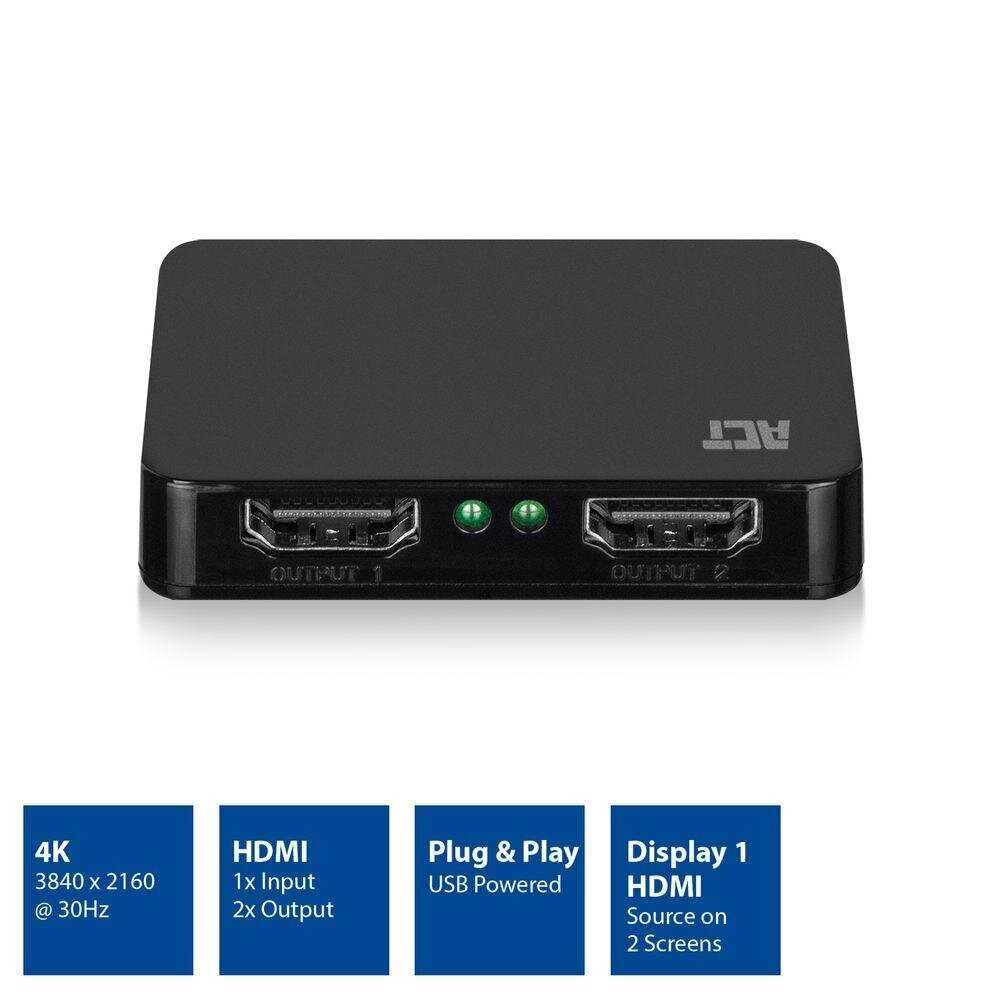 4K HDMI 1.4 -jakaja 2 porttia hinta ja tiedot | Adapterit | hobbyhall.fi