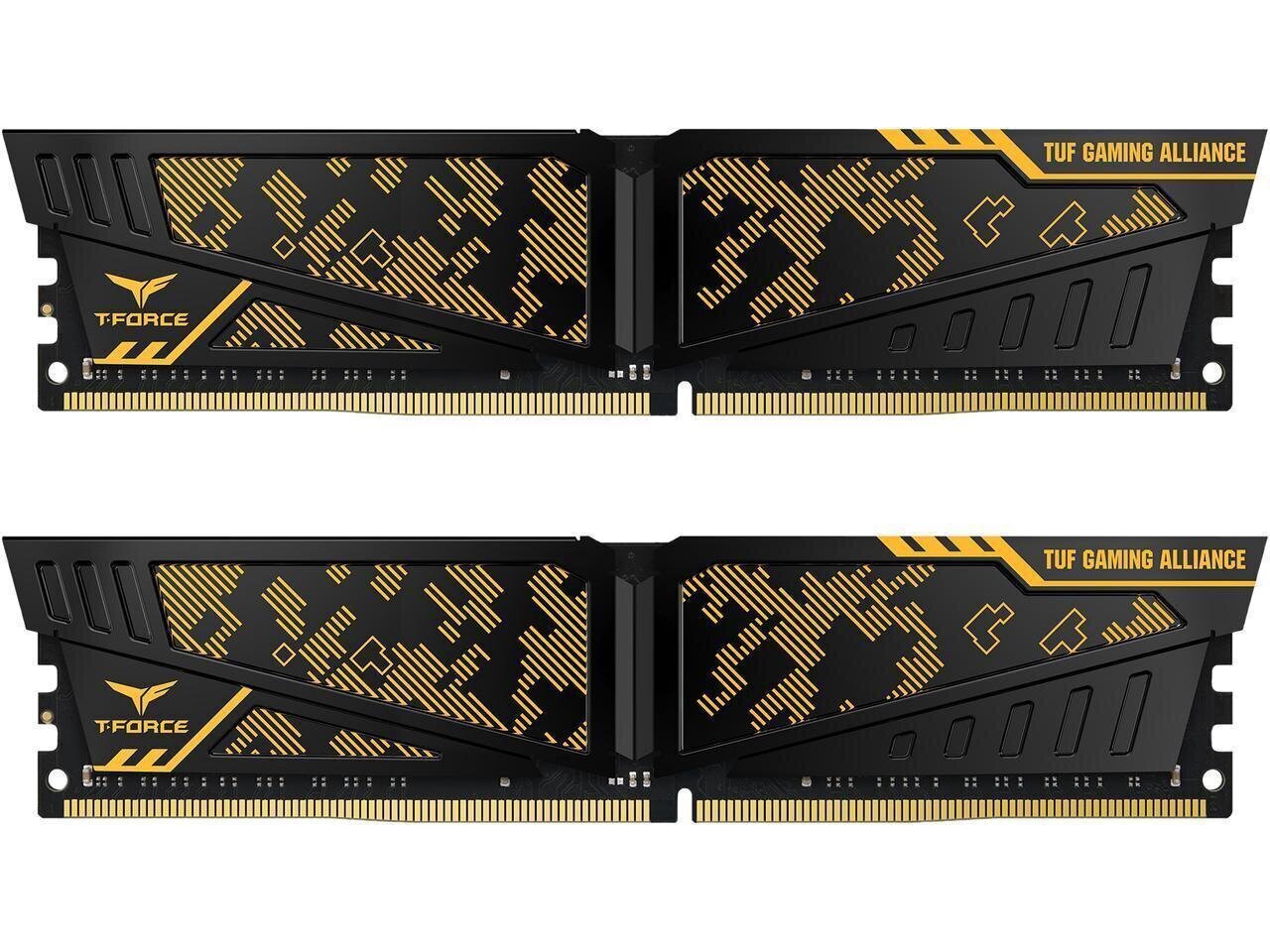 Muistiryhmän T-Force Vulcan TUF, DDR4 - 16 Gt (2x8 Gt), 3600 MHz, CL18-22-22-42, 1,35 V hinta ja tiedot | Muisti (RAM) | hobbyhall.fi