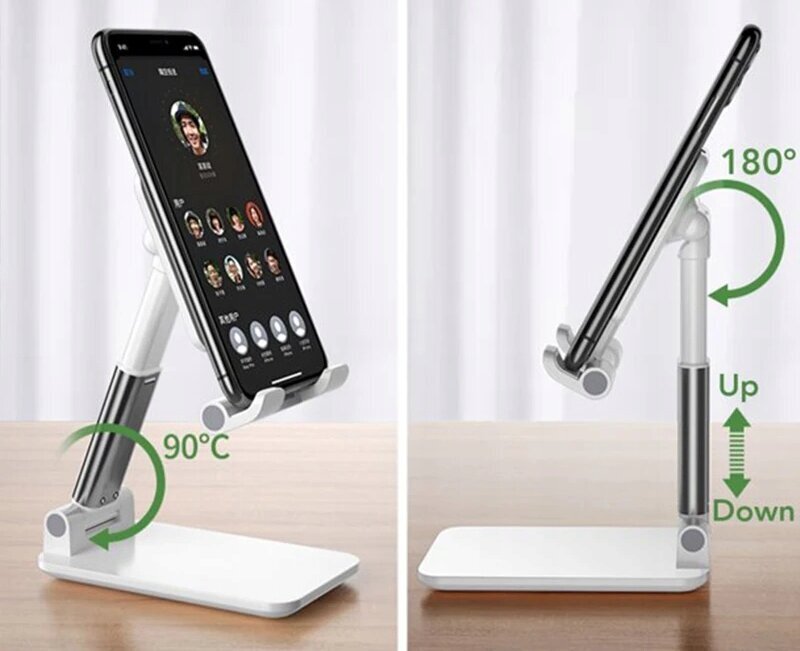 TABLET HOLDER STANDER FOLDABLE 4-13" pöytäteline musta hinta ja tiedot | TV-virittimet | hobbyhall.fi