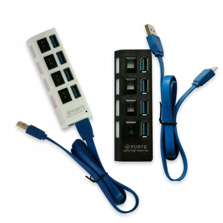 USB 3.0 HUB kaapelilla 4 porttia 5GB/s hinta ja tiedot | Adapterit | hobbyhall.fi