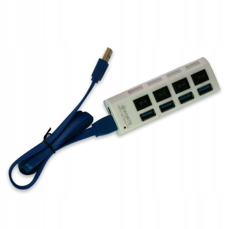 USB 3.0 HUB kaapelilla 4 porttia 5GB/s hinta ja tiedot | Adapterit | hobbyhall.fi