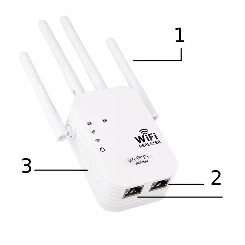 WIFI REPEATER SIGNAALIN VAHVISTAJA 300mb/s jopa 4 antennia ACCES POINT ROUTER hinta ja tiedot | Reitittimet ja modeemit | hobbyhall.fi