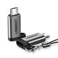 USB-C-mikro-USB-sovitin, harmaa hinta ja tiedot | Adapterit | hobbyhall.fi