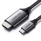 HDMI-sovitinkaapeli, Ugreen MM1421, USB-C 4K 60Hz., 1,5 m, musta harmaa hinta ja tiedot | Adapterit | hobbyhall.fi