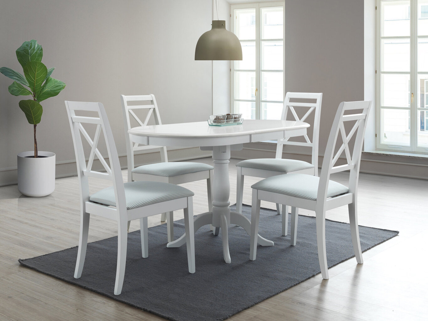 Dello pöytä, 70x100 cm, valkoinen hinta ja tiedot | Ruokapöydät | hobbyhall.fi